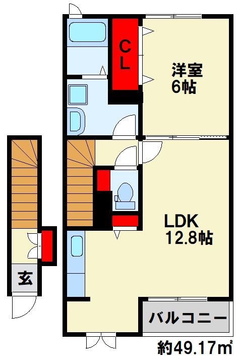 ミニョン  珍しい間取りです。人かぶらない独自性。