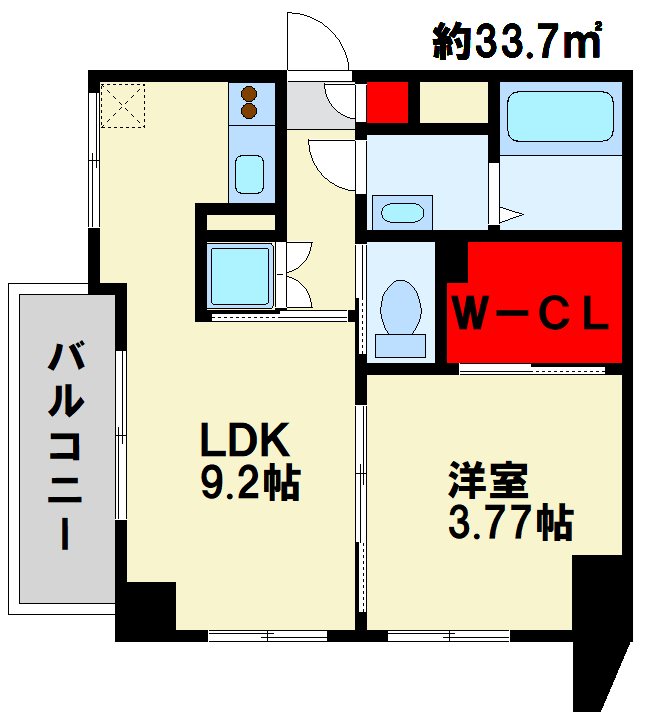 アクア葛原  ウォークインクローゼットがあって収納も安心です！