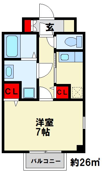 ヴィラージュD ※間取りは反転画像です。