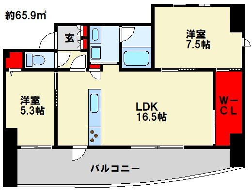 ヴェールヴァン田町 間取り
