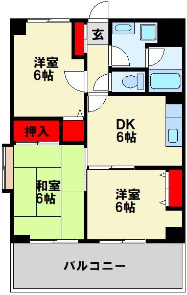 ジョイフル祇園桜通り 間取り