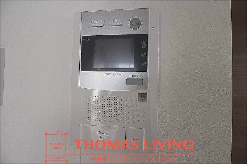THE SQUARE Platinum Residence 来客者が確認できるモニター付きインターホン。