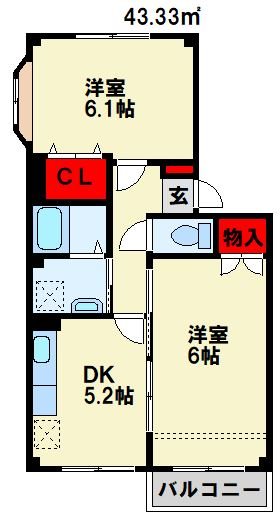 アベニューB 間取り