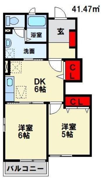 ベルデュールⅡ 間取り