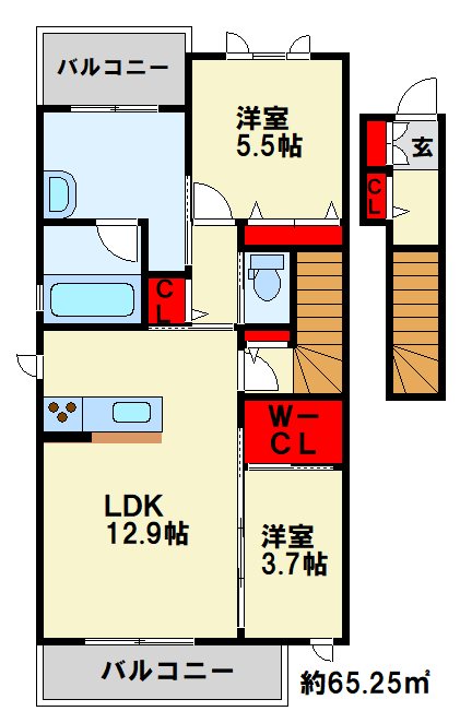エメラルドタワー　B棟 間取り