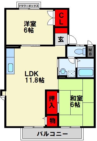 シャルム愛宕 間取り