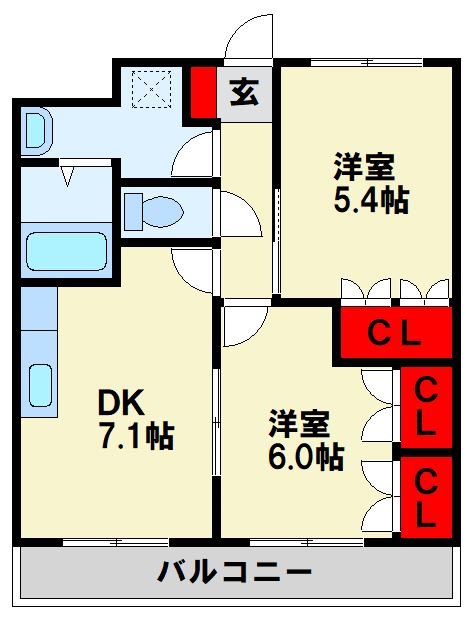 クレストール  間取り