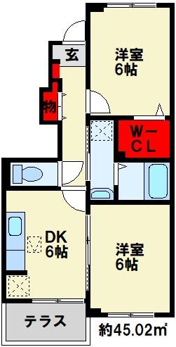 エステート長津タウン21 C棟 間取り