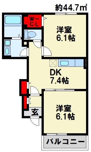 イル・パラッツオモデルノB 間取り