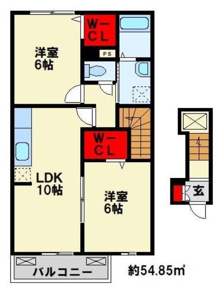 サンリットリバーⅠ 角部屋のみLDK側面に窓があります。