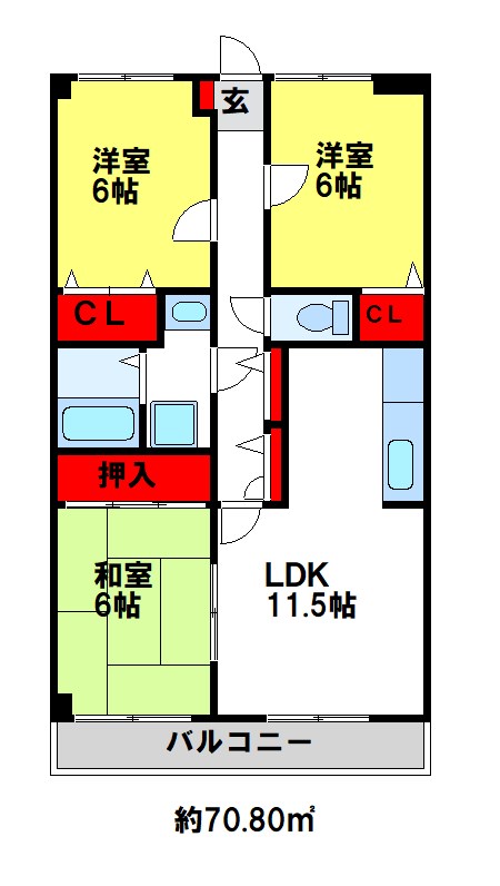 シャルム瑞雲 間取り図　