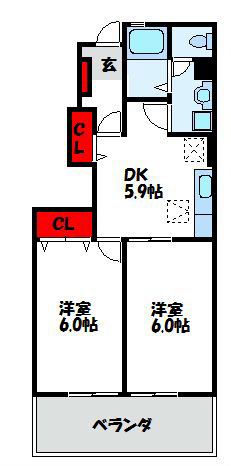 サンパティークⅠ 間取り