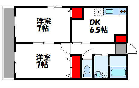エスカレント赤間 間取り