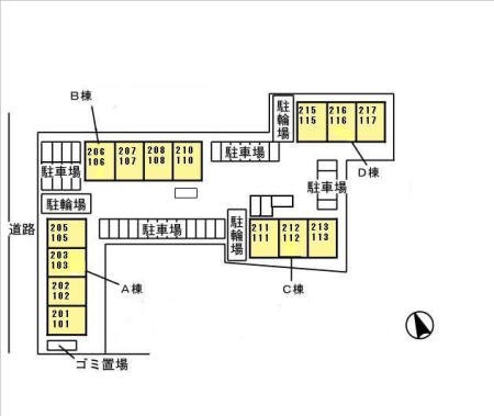 クレールコート　D棟 駐車場