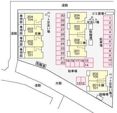 ヴィラ坂本Ⅱ 駐車場