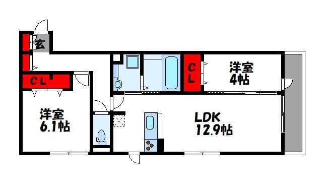 D-room原町 間取り