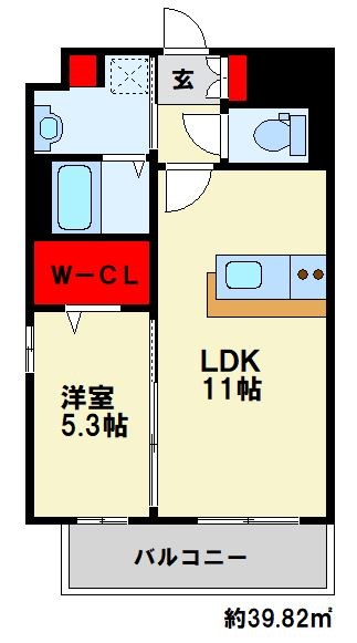 インバレッジ大野城 間取り　※現状優先
