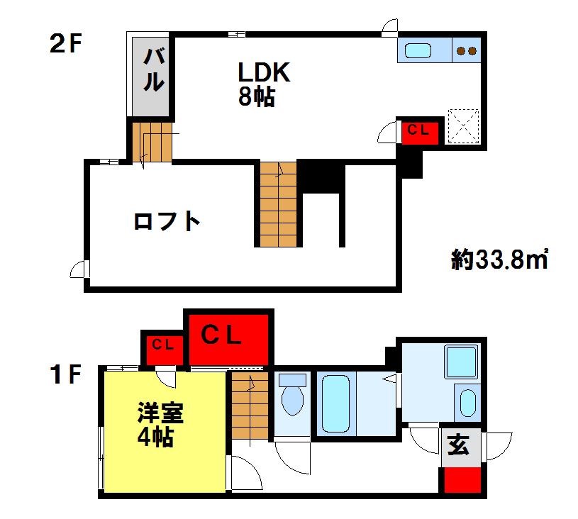CB二日市ラヴィエ 間取り図