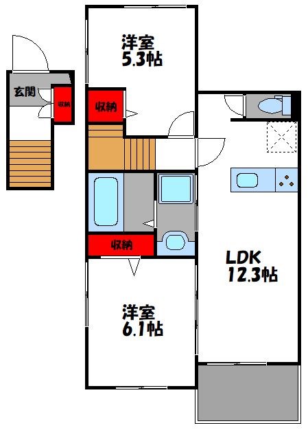 ブエナカーサ樋井川 間取り