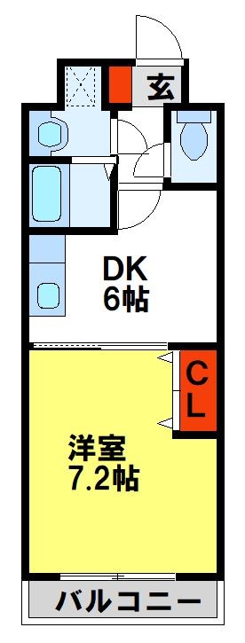コンフォートアスカ二日市Ⅱ 間取り図
