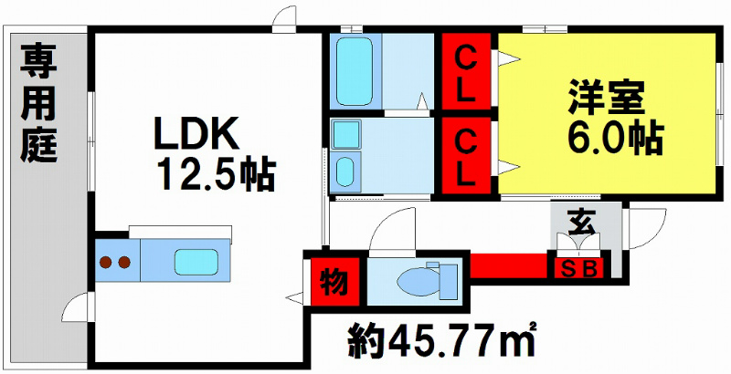 メルヴェーユ五条 人気のカウンターキッチン　※上下反転