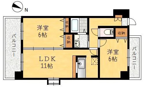 ヴァンクール薬院 間取り