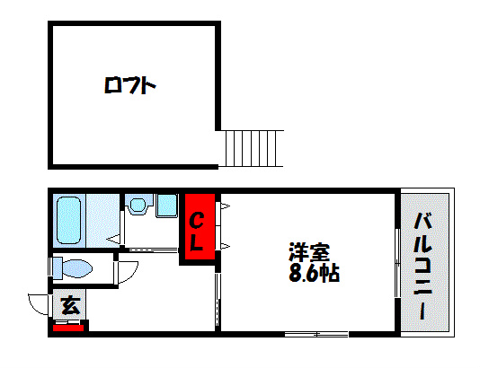 ビオス赤間  間取り