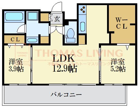 エンクレスト天神AVANT 間取り
