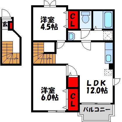 エスポワール吉田Ⅱ 間取り