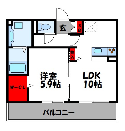 コートボヌール　B棟 間取り