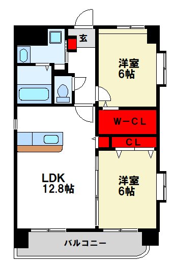 コーポラス浅川 間取図