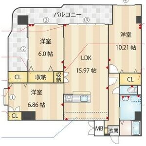クレバー室見 間取り