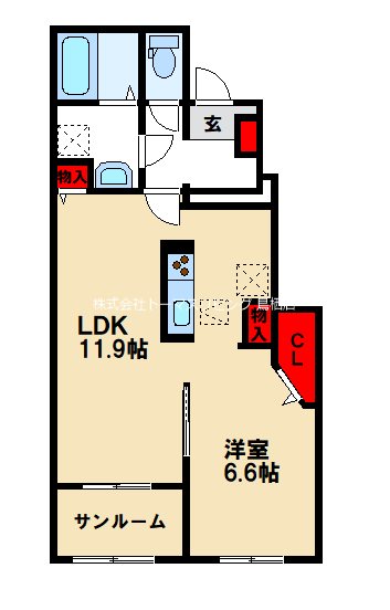 サンモクレンA 間取り