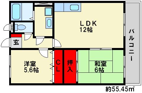 アメニティ春日原 間取図　※現状優先