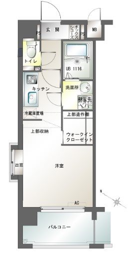 エンクレスト渡辺通南 間取り