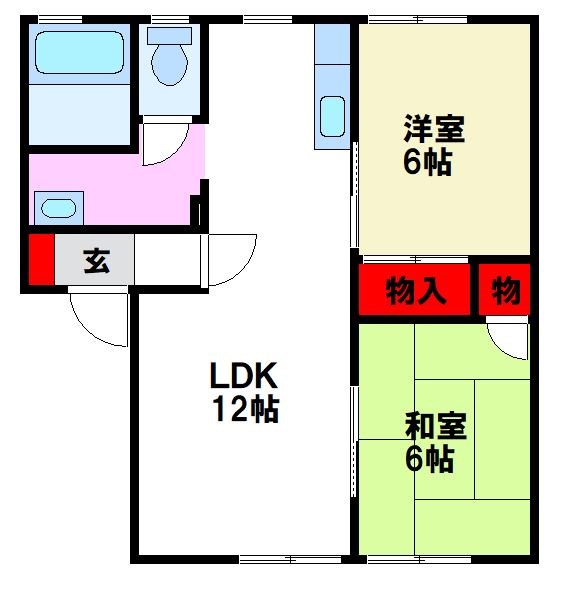 コーポハピネス  広い専用庭付きのお部屋です