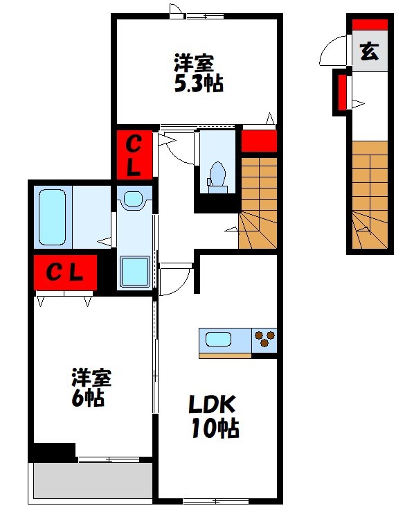 ソレイユ須恵 間取り