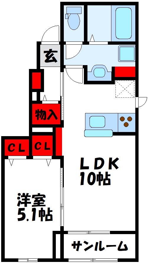 ハウスアーバンTK・B 間取り