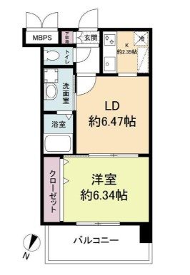 レジディア天神 間取り