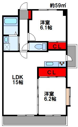 ヴェルモントルラーシュ 間取り