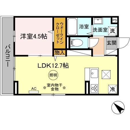 カタンニュードーム前 間取り