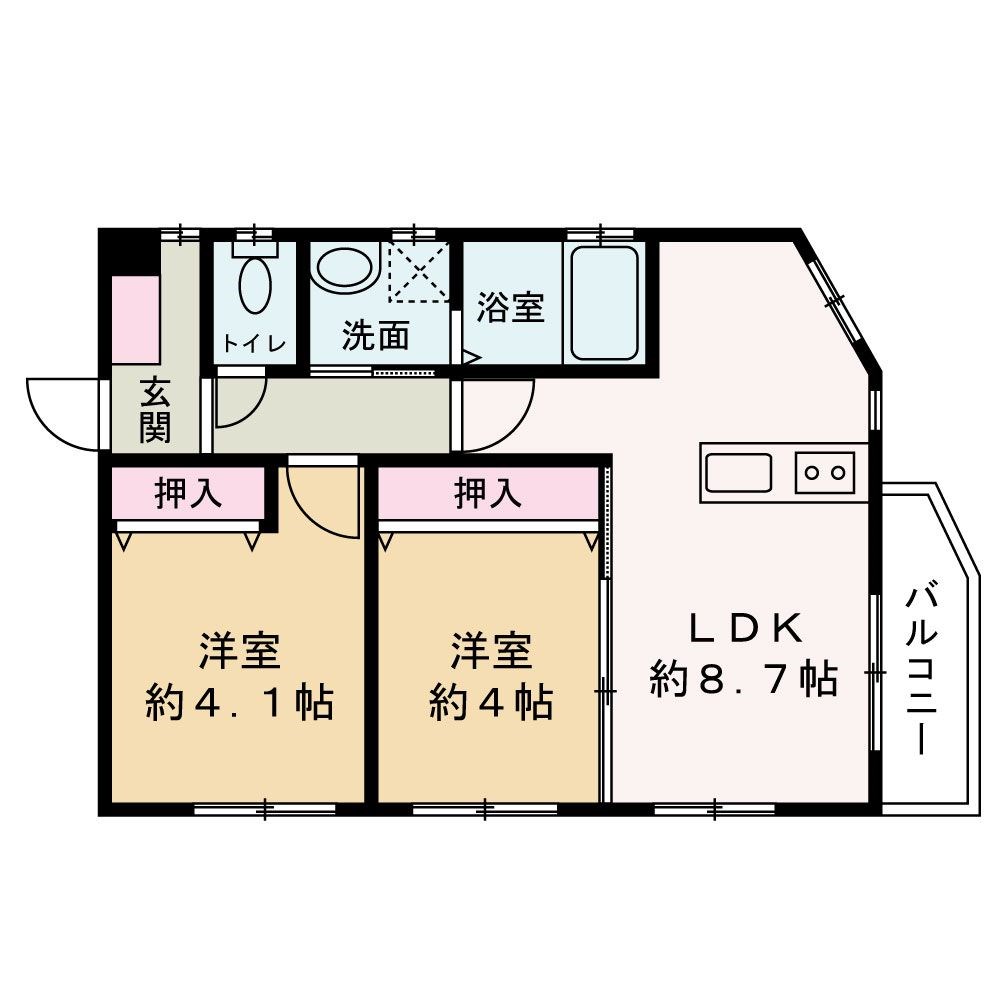 エリーナ野芥駅前 間取り