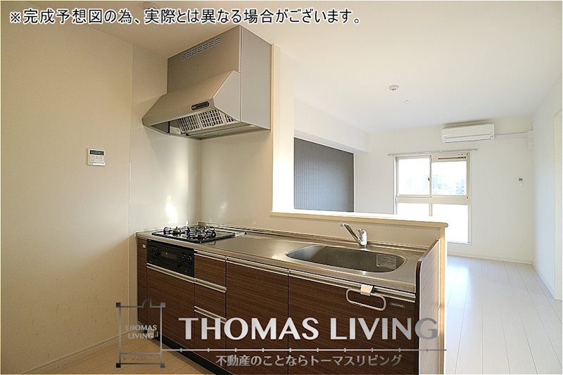 グランドゥール立岩 ２番館 人気のカウンターキッチンです。