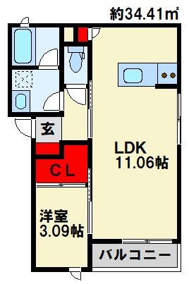 クレスコート 間取り　※現状優先