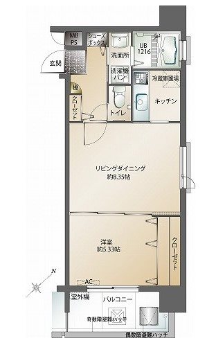 エンクレスト天神南Ⅲ 間取り