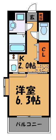 CAVANA天神 間取り
