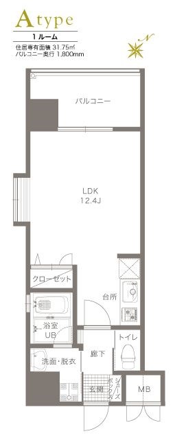 エトゥール山王公園 間取り図です。