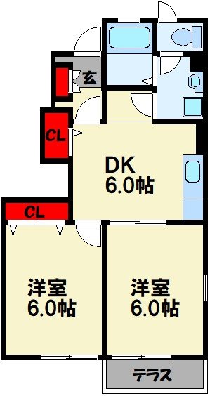 グラシュプレーヌA 間取り