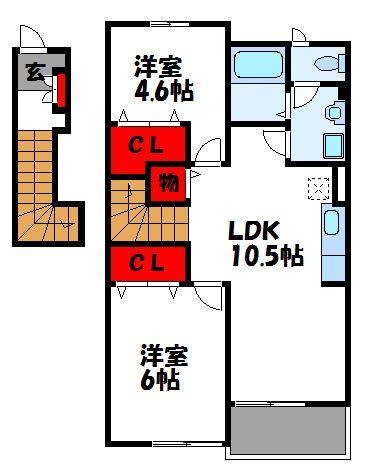 サピータウン　A棟 古賀市・新宮町・福津市でお部屋を探される際は、トーマスリビングへお気軽にご相談ください。