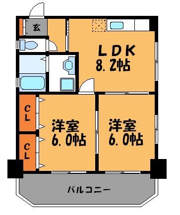 ドミール平尾 間取り